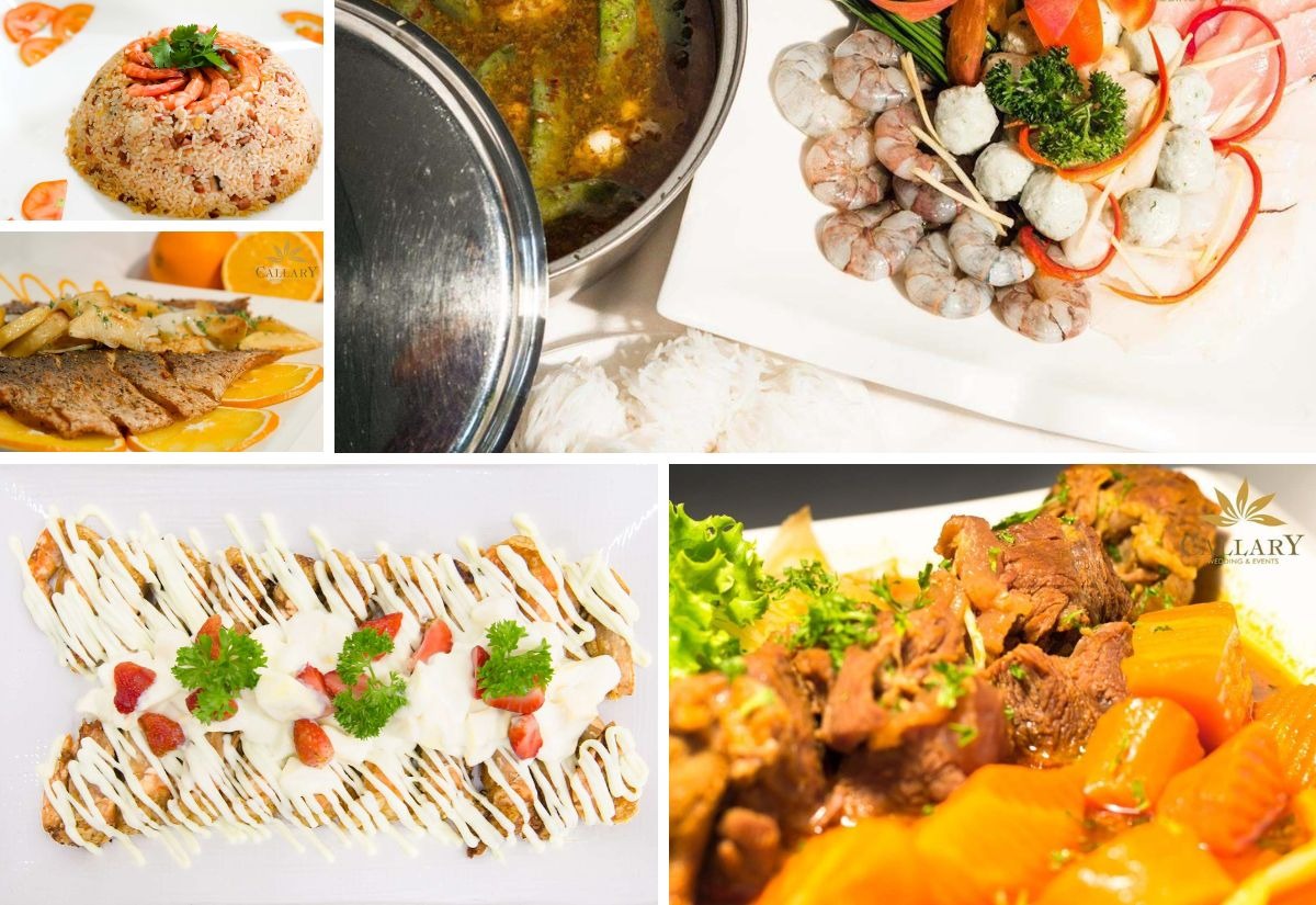 menu tiệc cưới tại callary