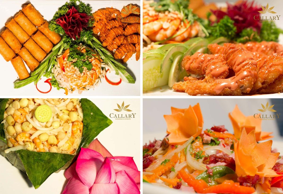 Tham khảo các món khai vị tiệc cưới tại Callary